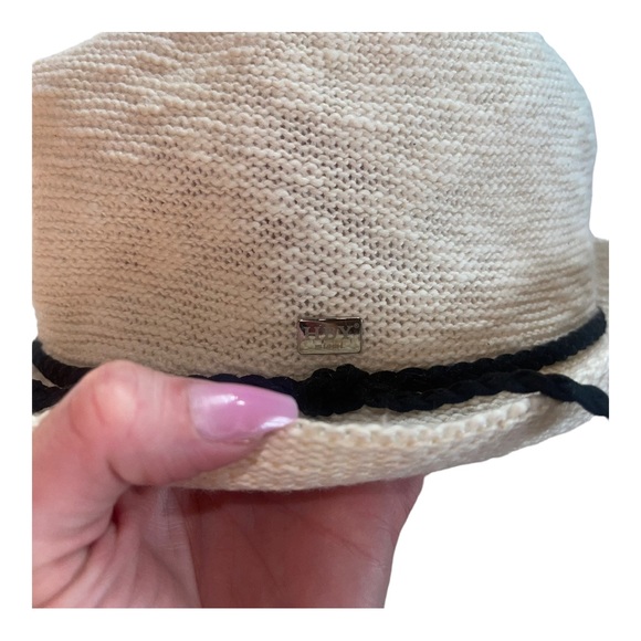HBY MIAMI Ivory Straw Fedora Hat NWOT - Picture 4 of 6